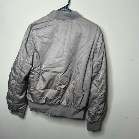The Group Babaton Bomber Jacket Fill Zip Silver - Picture 8 of 16